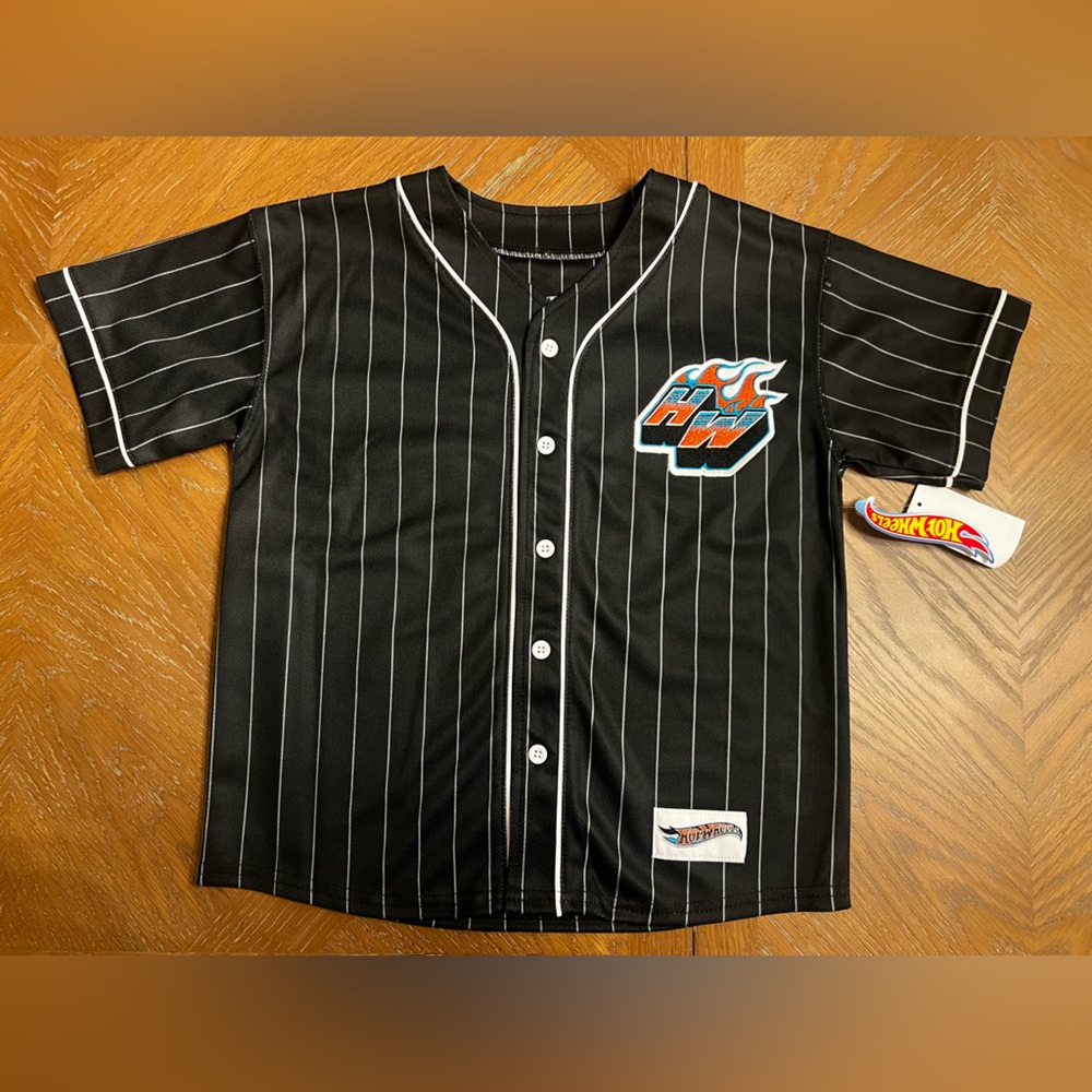 Hot Wheels Boys Graphic Baseball Jersey, Sizes M (8), NEW